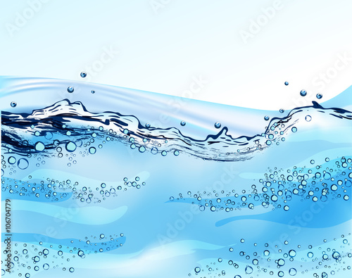 Blue Water Splash 