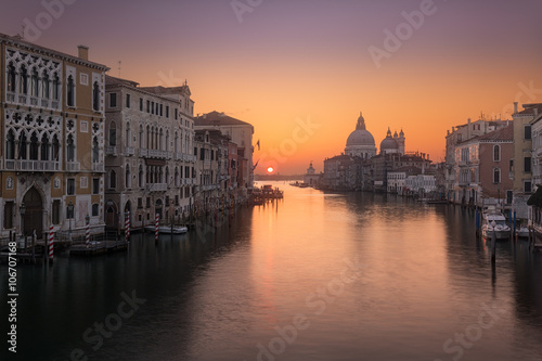 Sunrise on Grand Canal in Venice © Jon Ingall