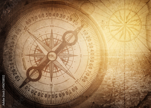 Pirate and nautical theme grunge background