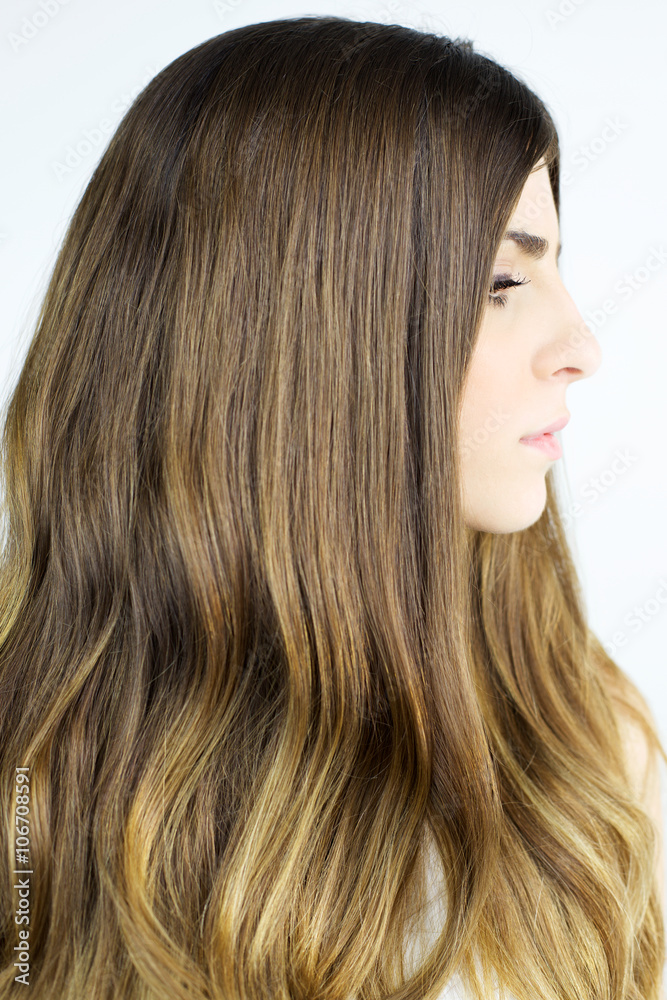 Portrait of female model with much beautiful blond hair Portrait of female model with much beautiful blond hair