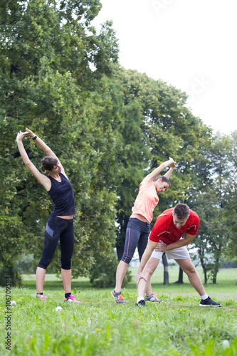 People having a workout
