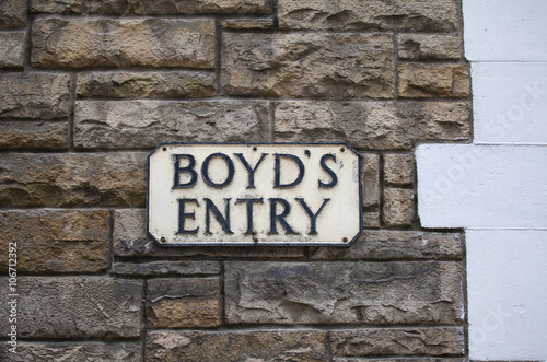 Boyds Entry in Edinburgh