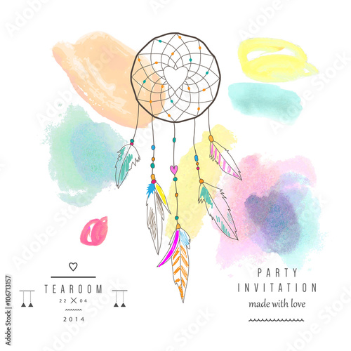 Dream  catcher, vector illustration