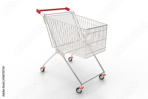 Shopping Cart Red and Silver for Business