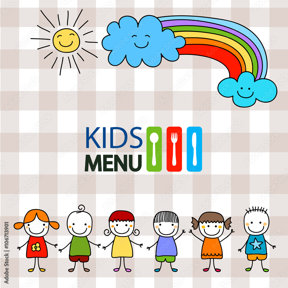 kids menu background
