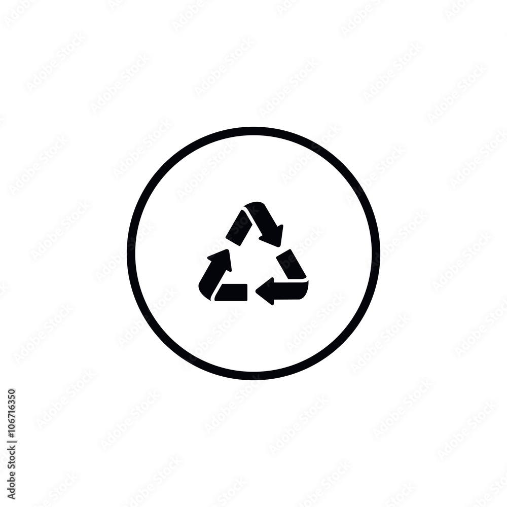 Obraz premium Icon waste processing.