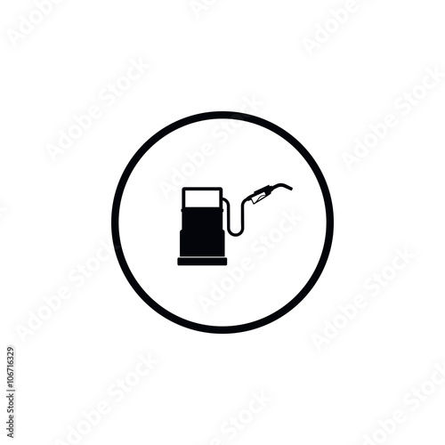 Icons gas station.