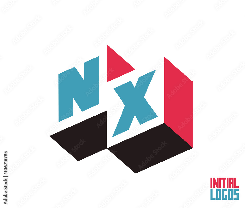 NX Initial Logo for your startup venture NX Initial Logo for your startup venture