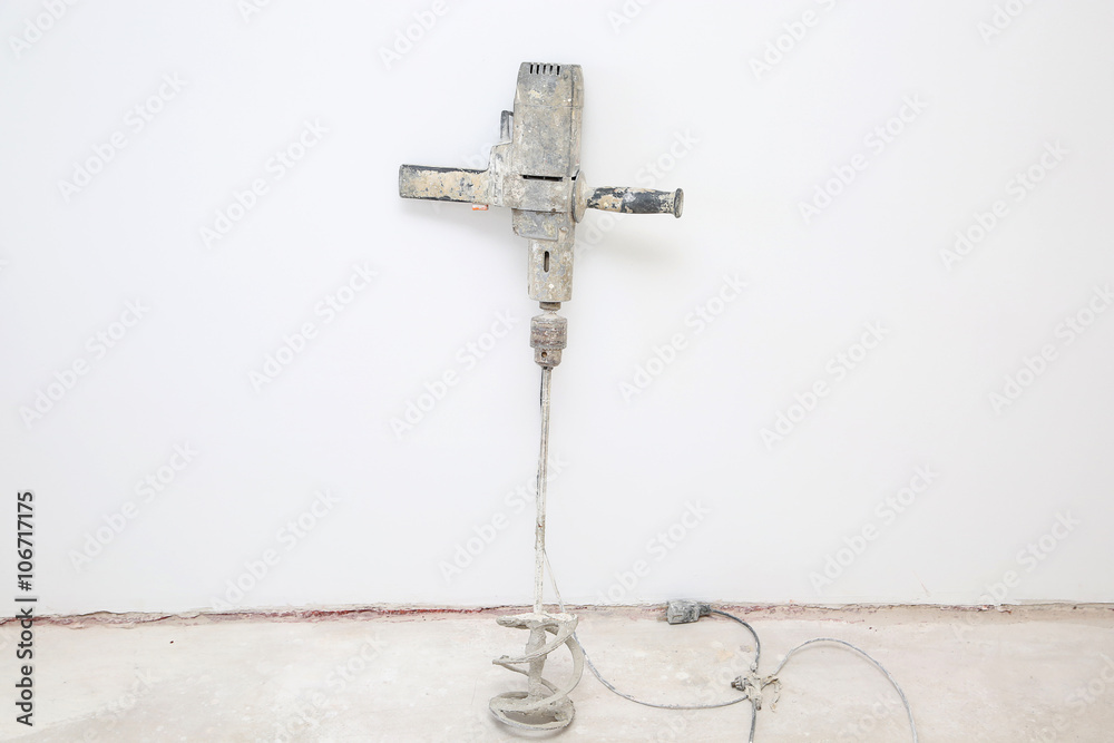 power drill with mixer