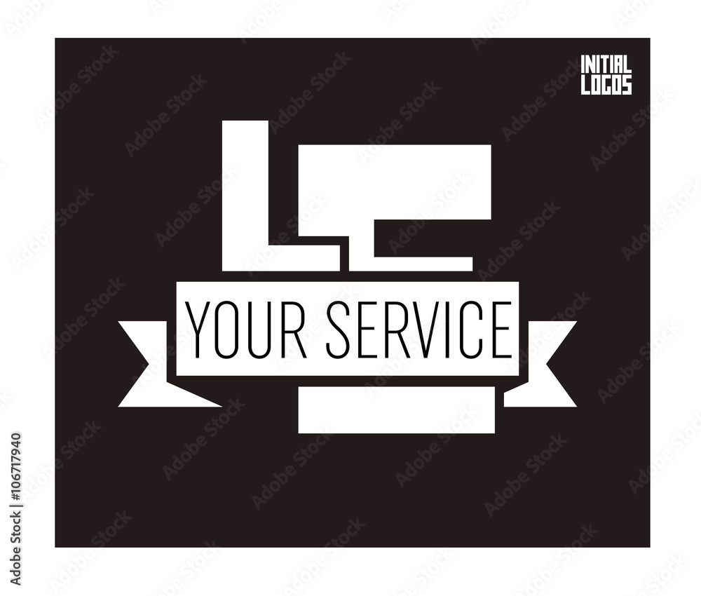 LE Initial Logo for your startup venture LE Initial Logo for your startup venture