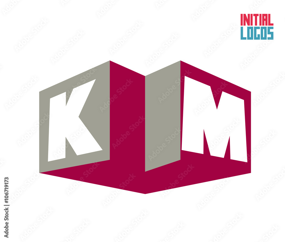 KM Initial Logo for your startup venture KM Initial Logo for your startup venture