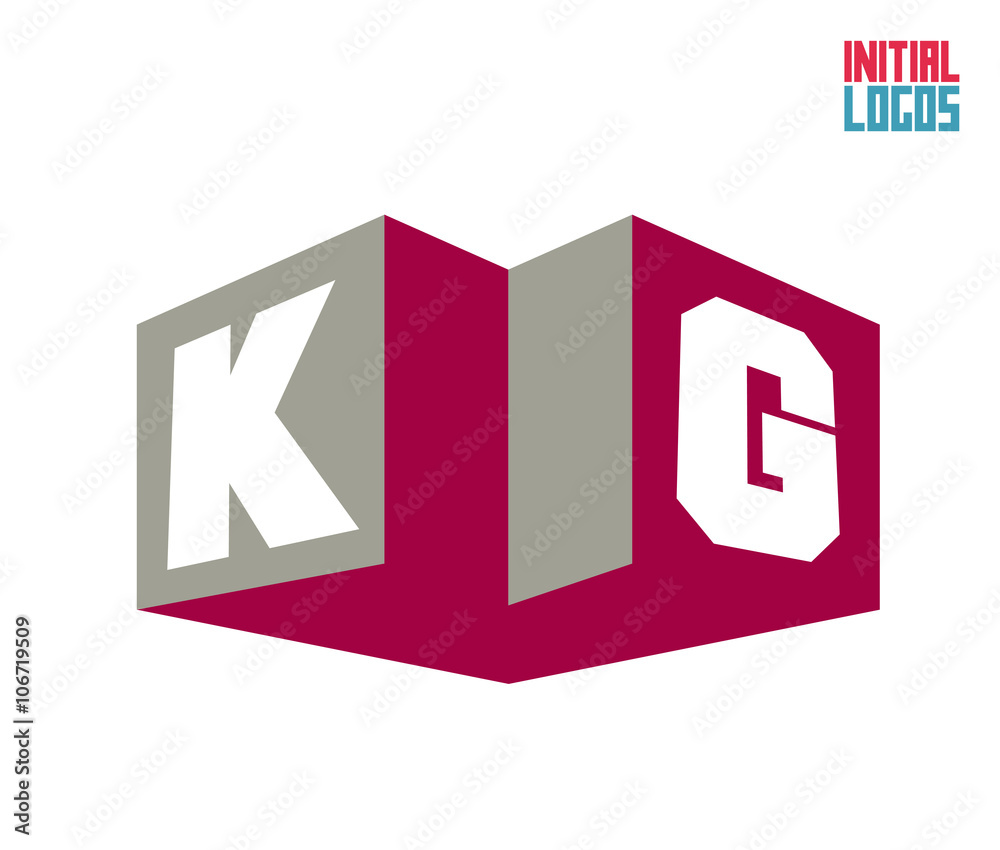 KG Initial Logo for your startup venture