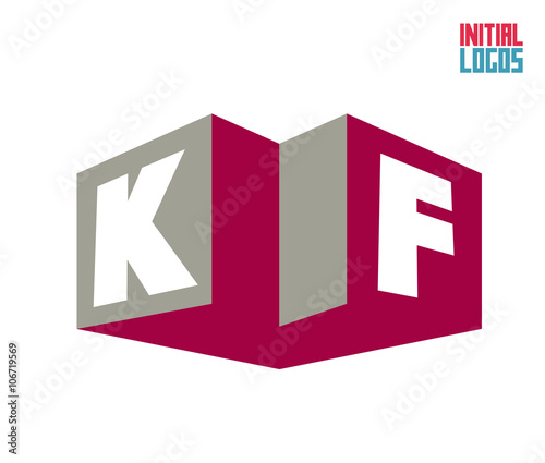 KF Initial Logo for your startup venture
