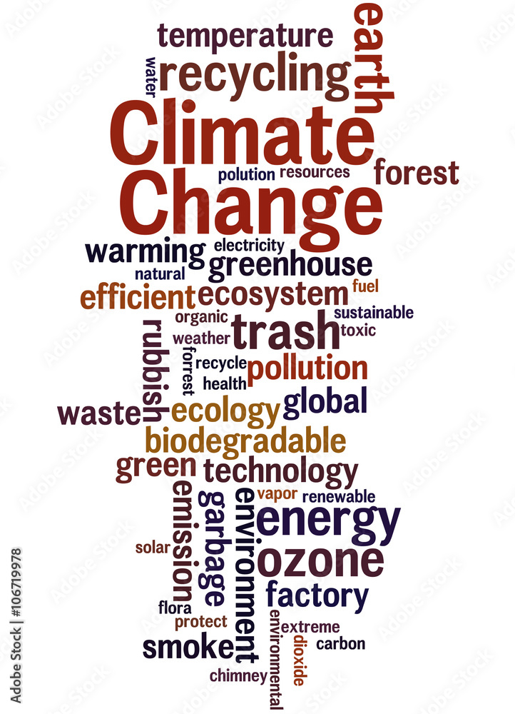 Climate Change, word cloud concept 7