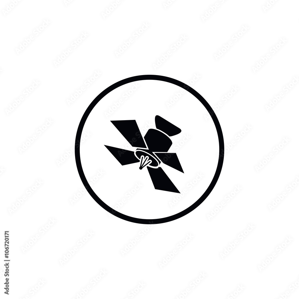 Icon satellite. Icon satellite.