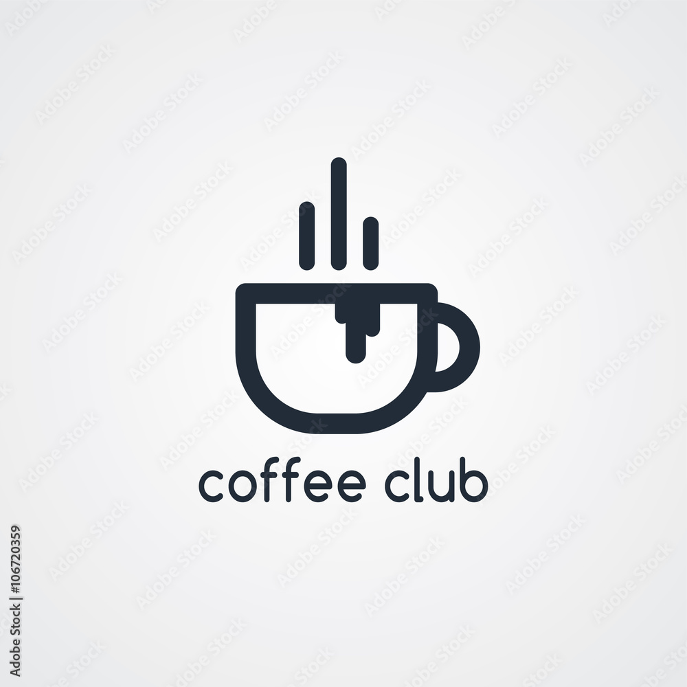 coffee cafe sign logo theme coffee cafe sign logo theme
