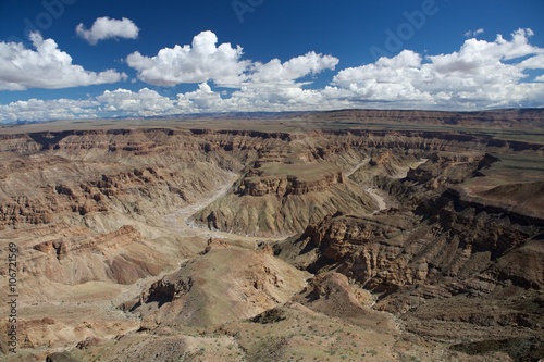 the fish river canyon in the south of namibia photo