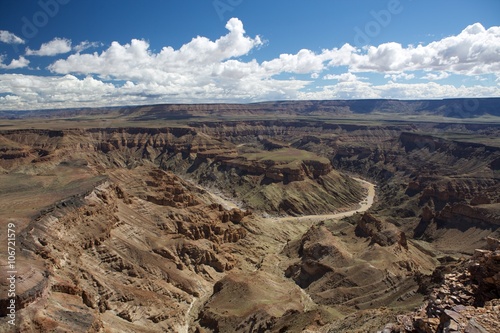 the fish river canyon in the south of namibia photo