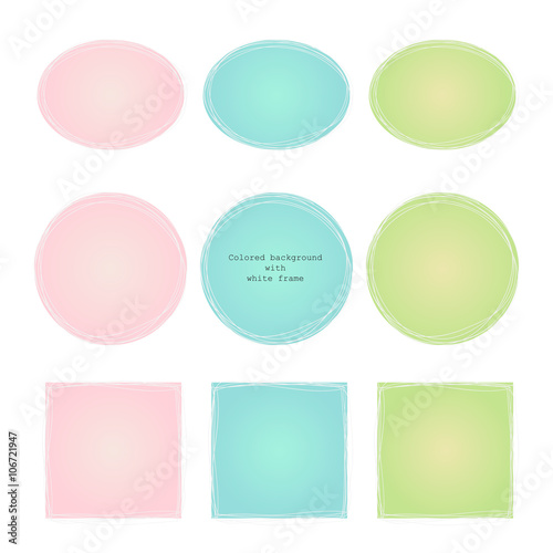 colored texture with gradient white frame