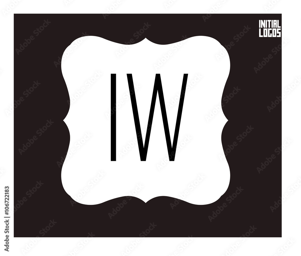 IW Initial Logo for your startup venture IW Initial Logo for your startup venture