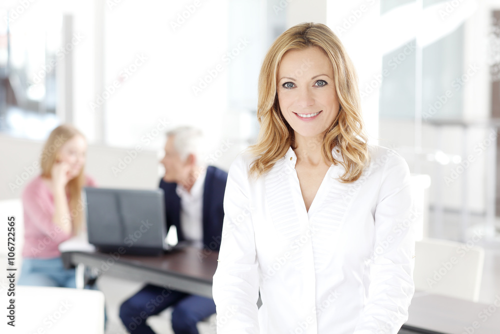 Blond businesswoman portrait Blond businesswoman portrait
