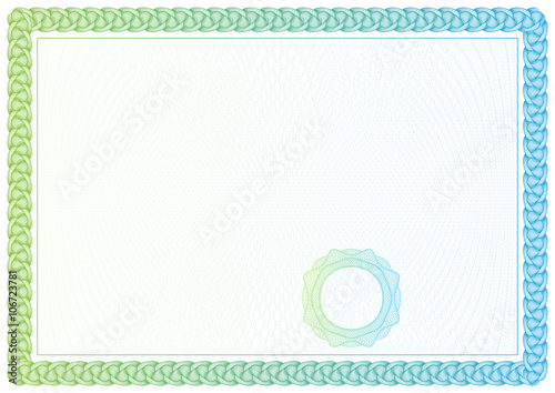 Certificate. Template diplomas, currency. Vector