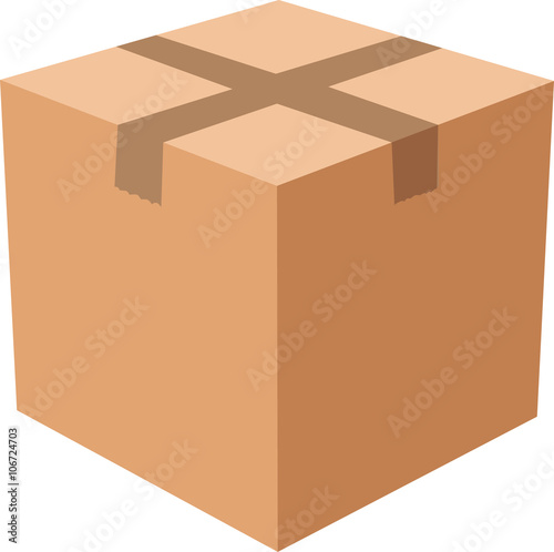 Paket zugeklebt
