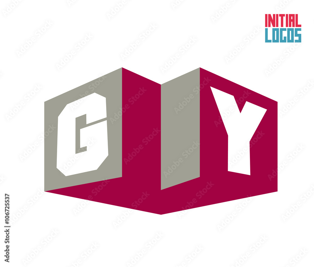 Fototapeta premium GY Initial Logo for your startup venture