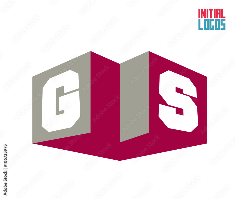 Fototapeta premium GS Initial Logo for your startup venture
