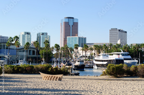 Waterfront of Long Beach in Los Angeles metropolitan area
