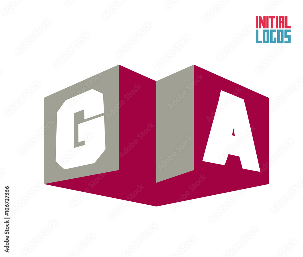 GA Initial Logo for your startup venture GA Initial Logo for your startup venture
