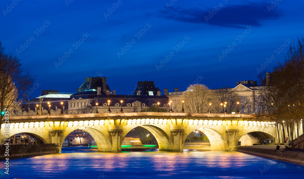 The pont Neuf in evening, Paris, France.