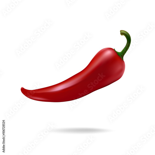 Vector red chilli pepper