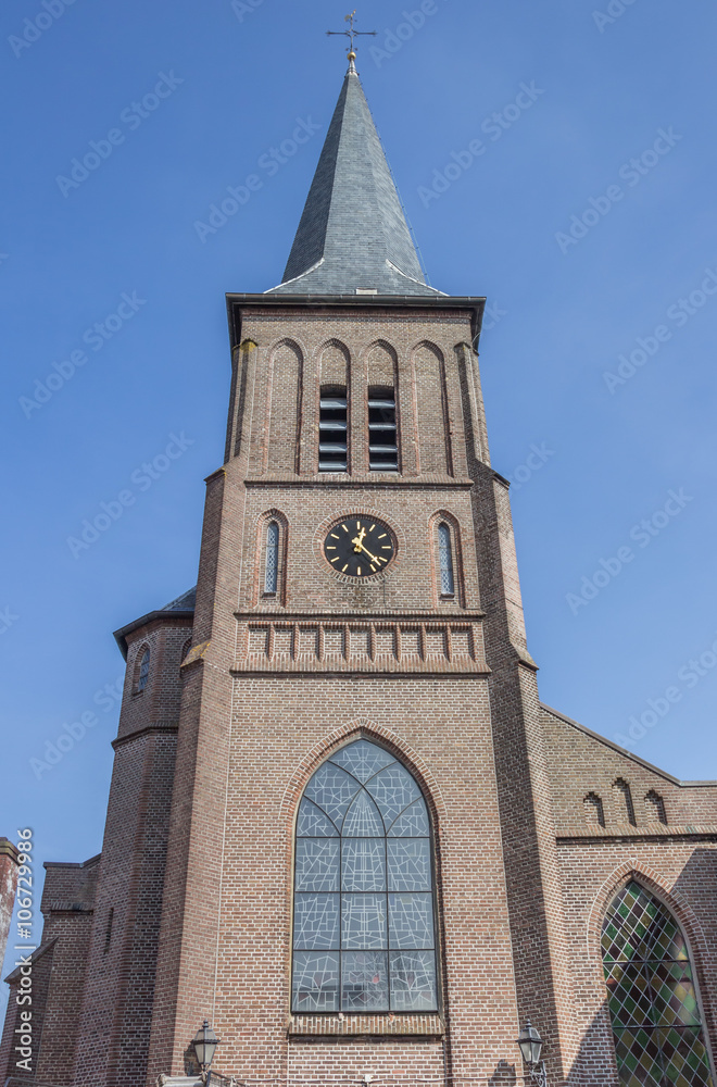 Roman catholic church in the center of Winschoten