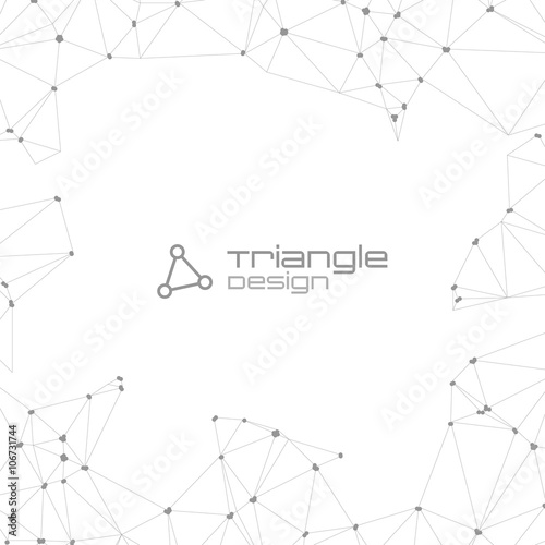 Abstract Polygonal Geometric Background with copyspace. Vector Lowpoly Illustration