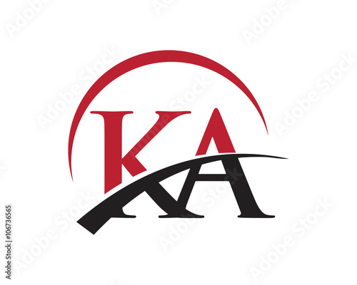 KA red letter logo swoosh