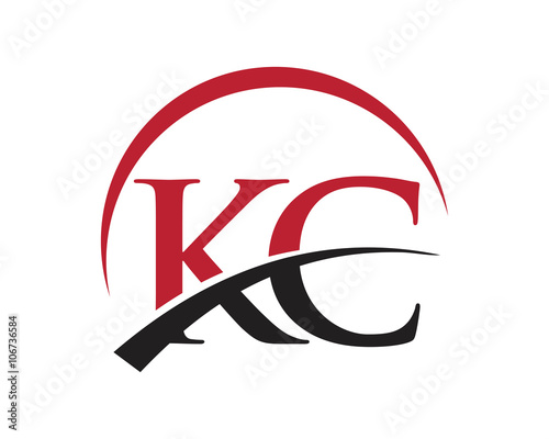 KC red letter logo swoosh
