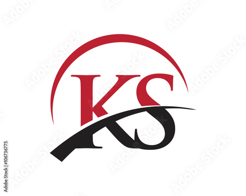 KS red letter logo swoosh