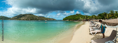 Pinel island, Caribbean sea photo