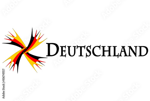 Deutschland mit Schwarzrotgold