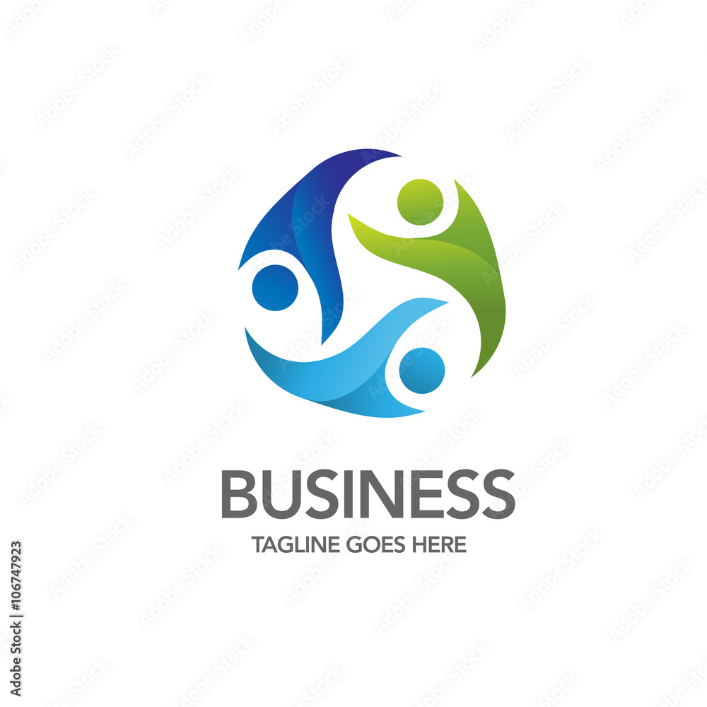 Obraz premium social community Logo