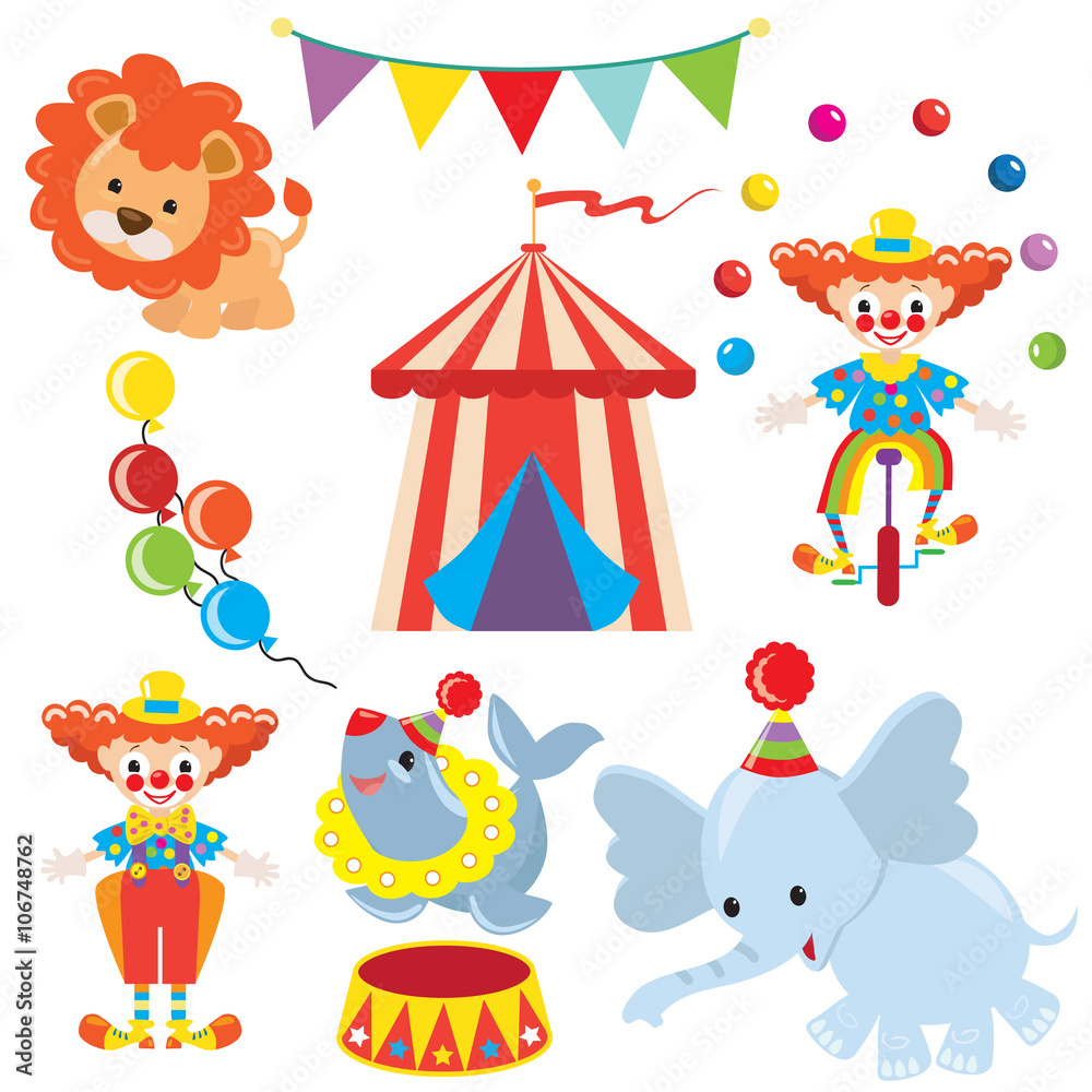 Obraz premium Circus vector illustration