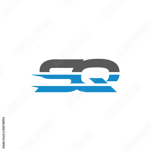 Simple Modern Dynamic Letter Initial Logo sq