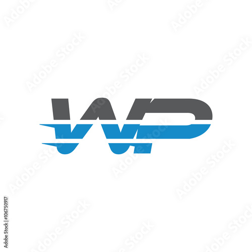 Simple Modern Dynamic Letter Initial Logo wp