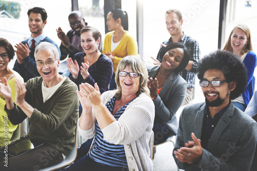 Audience Applaud Clapping Happines Appreciation Training Concept