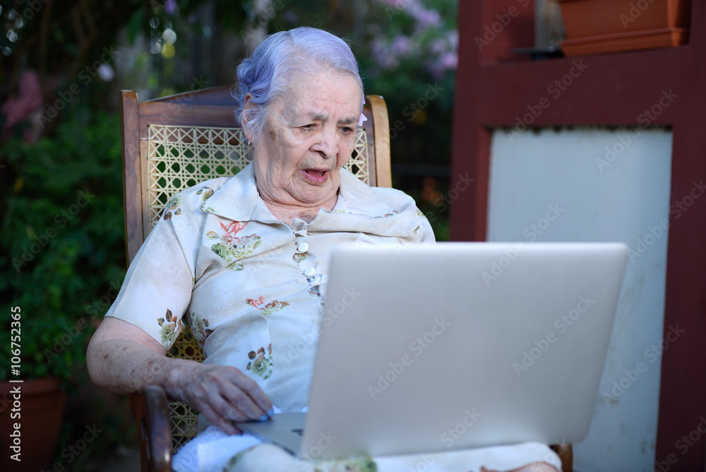 Grandma on a videocall Grandma on a videocall