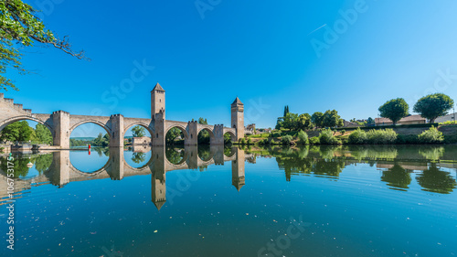 Pont Valentre in Cahors, France.