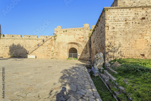 Famagusta city walls leading to Otello Stronghold  Cyprus