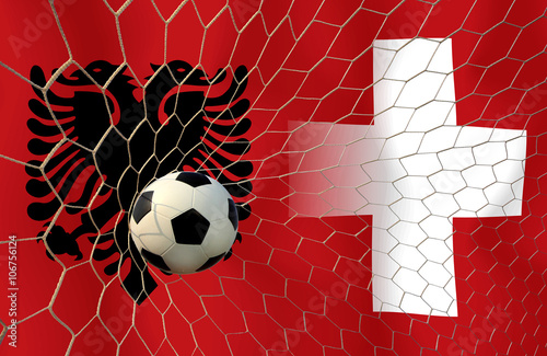 Soccer Euro 2016 ( Football )  Albanai  and Switzerland