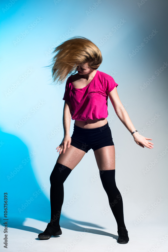 Young modern dancer in a pose Young modern dancer in a pose